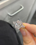 4.9ct Oval Lab Grown Diamond IGI Certified Ethical Engagement Ring