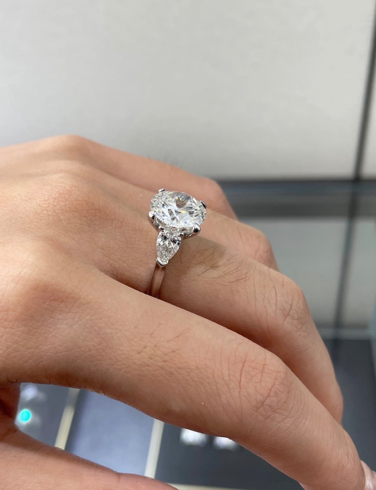 2.9ct Round Lab Grown Diamond Ring with IGI Certificate