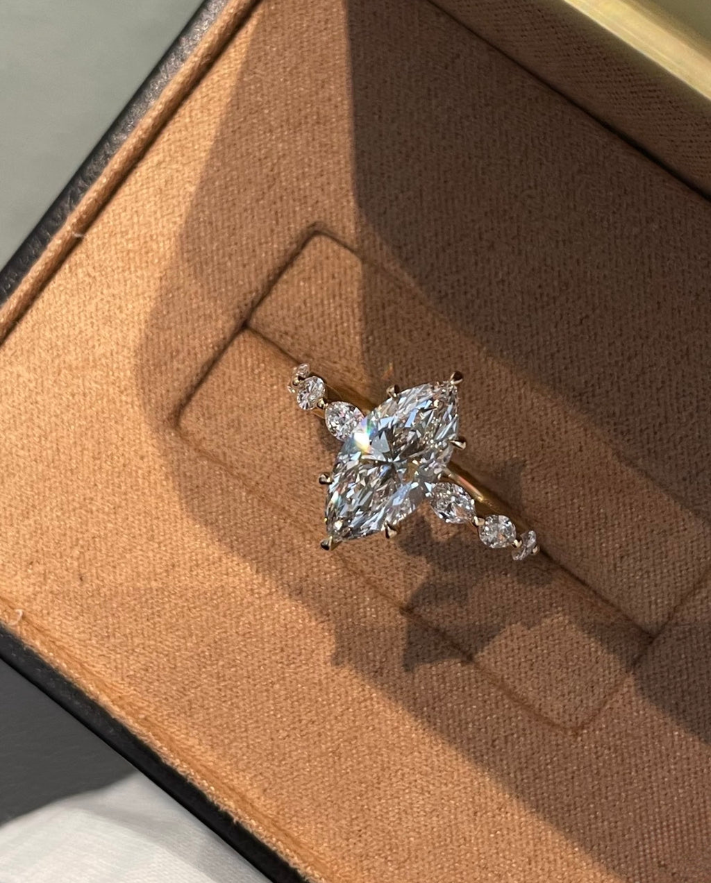 1.5ct Marquise Lab Grown Diamond Ring with IGI Certificate