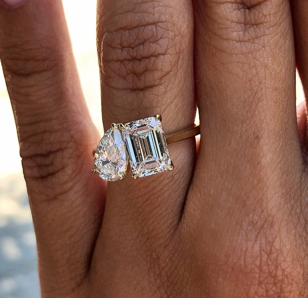 3ct Toietmoi set Lab Grown Diamond IGI Certified Ethical Engagement Ring