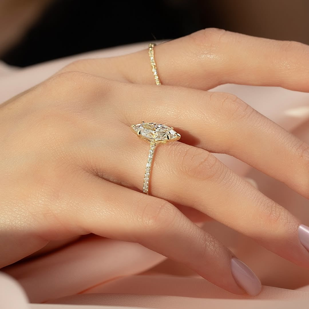 1.5ct Marquise Lab Grown Diamond Ethical Ring
