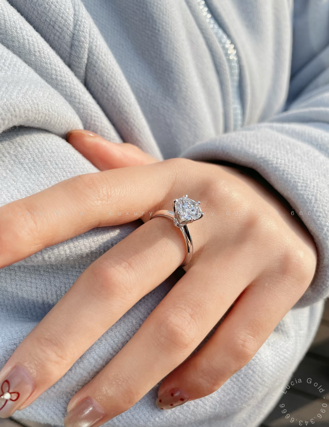 1.2ct Round Lab Grown Diamond 18K Gold Ring