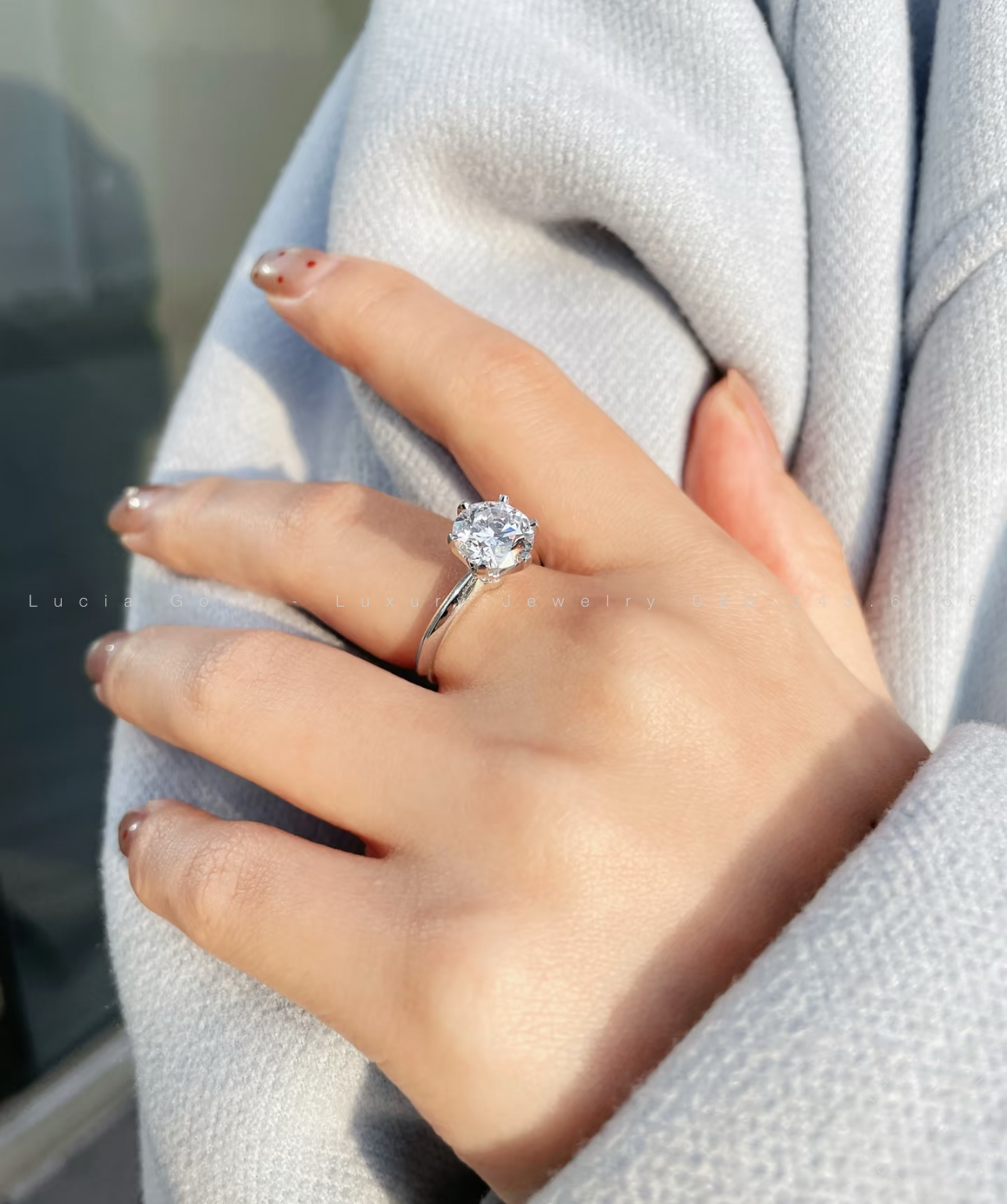 1.2ct Round Lab Grown Diamond 18K Gold Ring