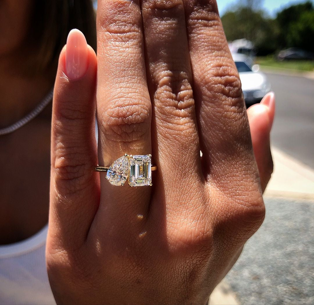3ct Toietmoi set Lab Grown Diamond IGI Certified Ethical Engagement Ring