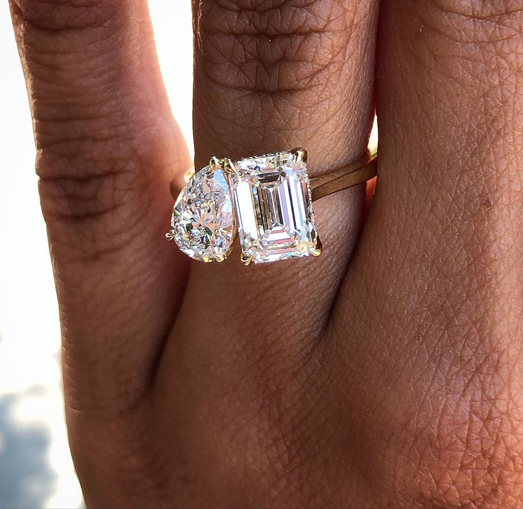 3ct Toietmoi set Lab Grown Diamond IGI Certified Ethical Engagement Ring