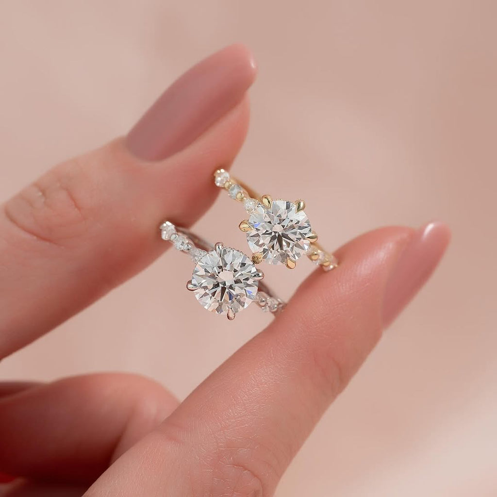1.6ct Round Lab Grown Diamond IGI Certified Ethical Engagement Ring