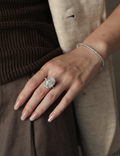 10ct Oval Lab Grown Diamond IGI Certified Ethical Engagement Ring 18K Gold